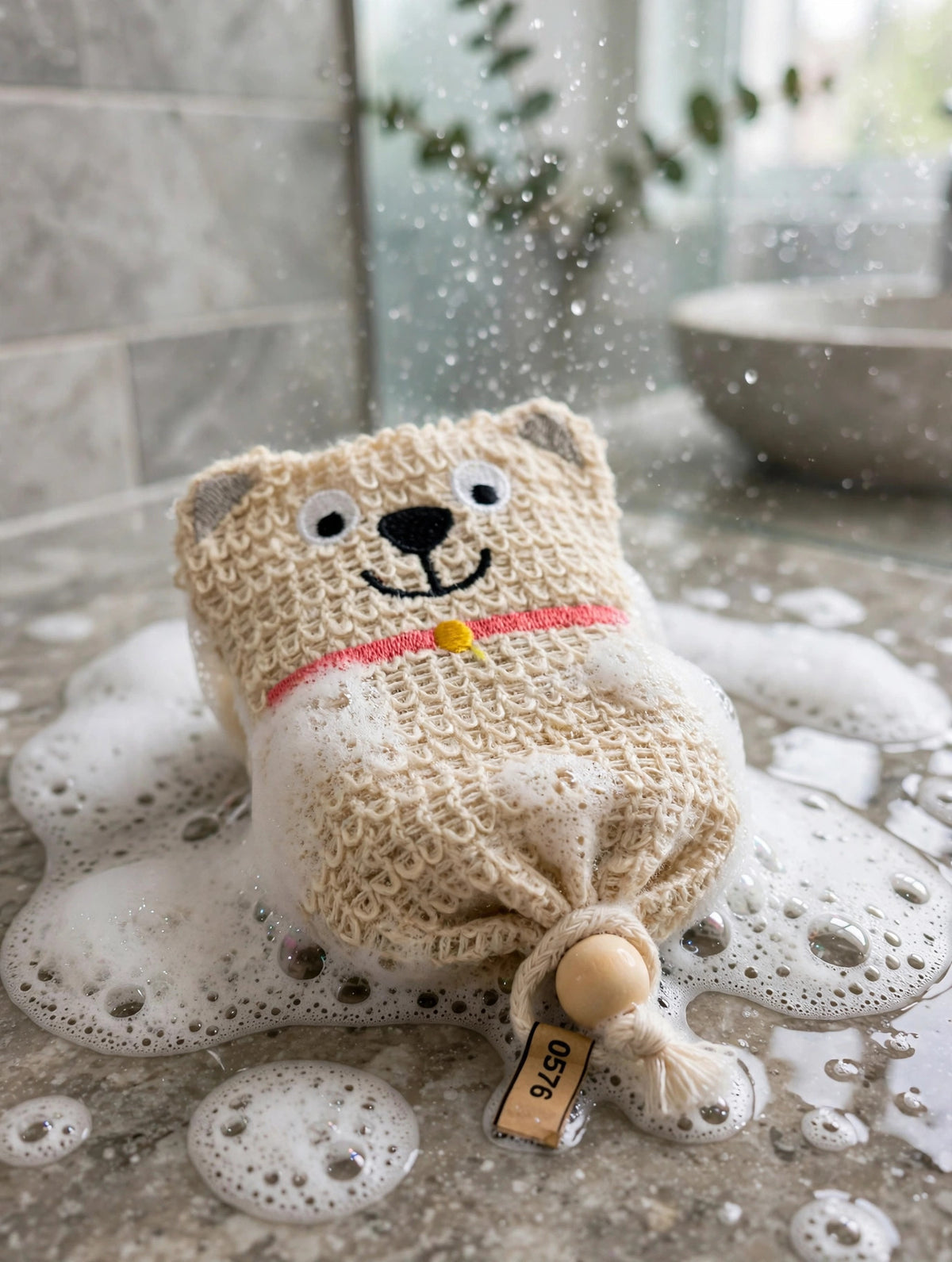 Bear Sisal Soap Bag
