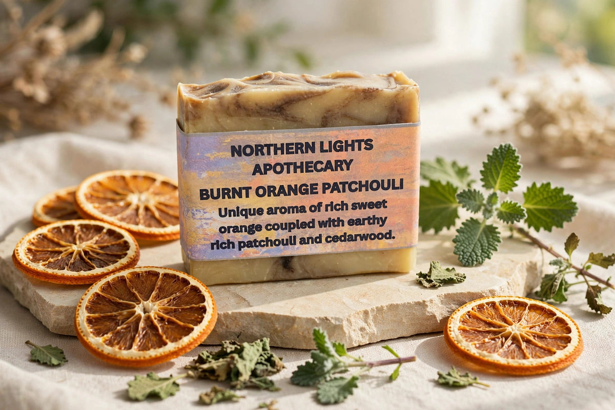 Burnt Orange Patchouli Bar Soap