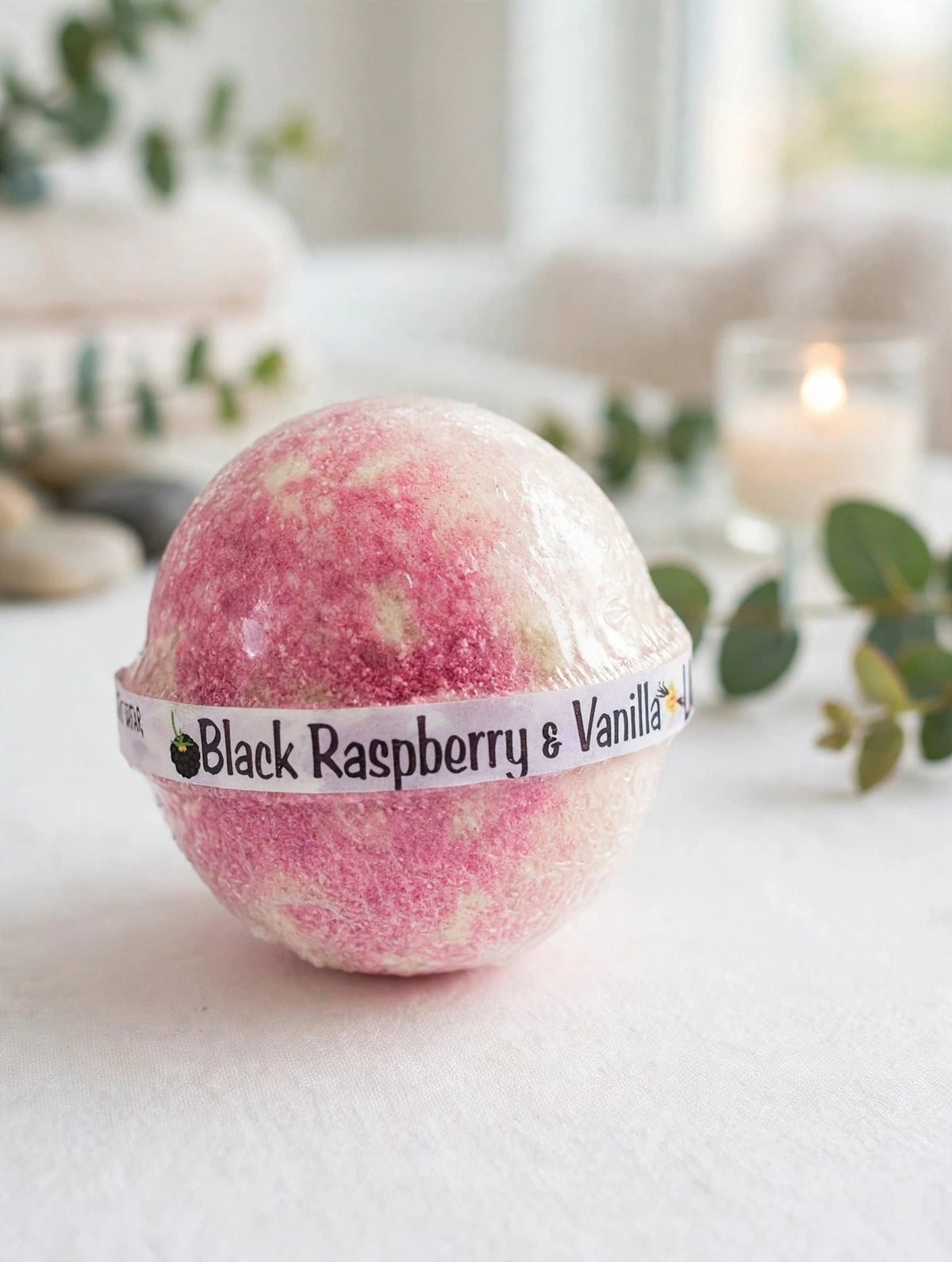 Large Bath Bomb - Black Raspberry & Vanilla