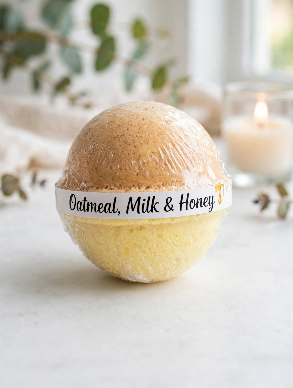 Large Bath Bomb - Oatmeal, Milk & Honey