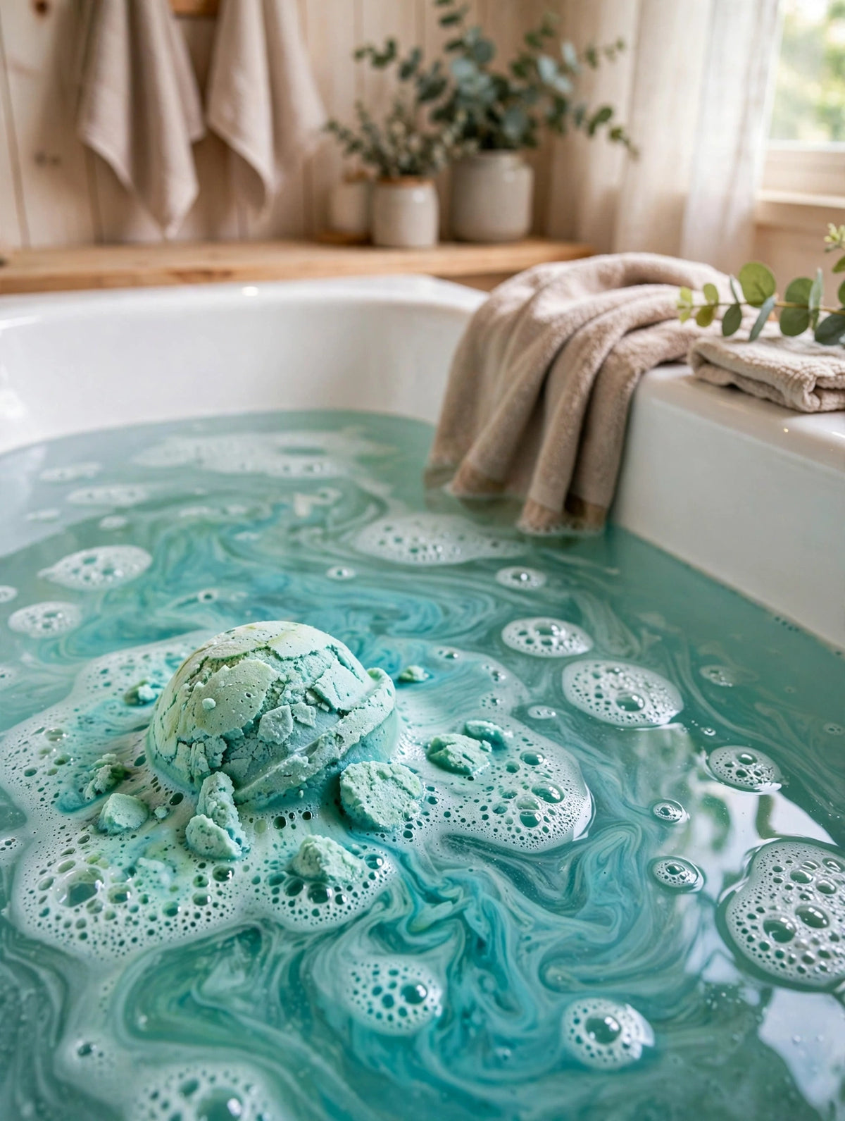 Large Bath Bomb - Sea Glass