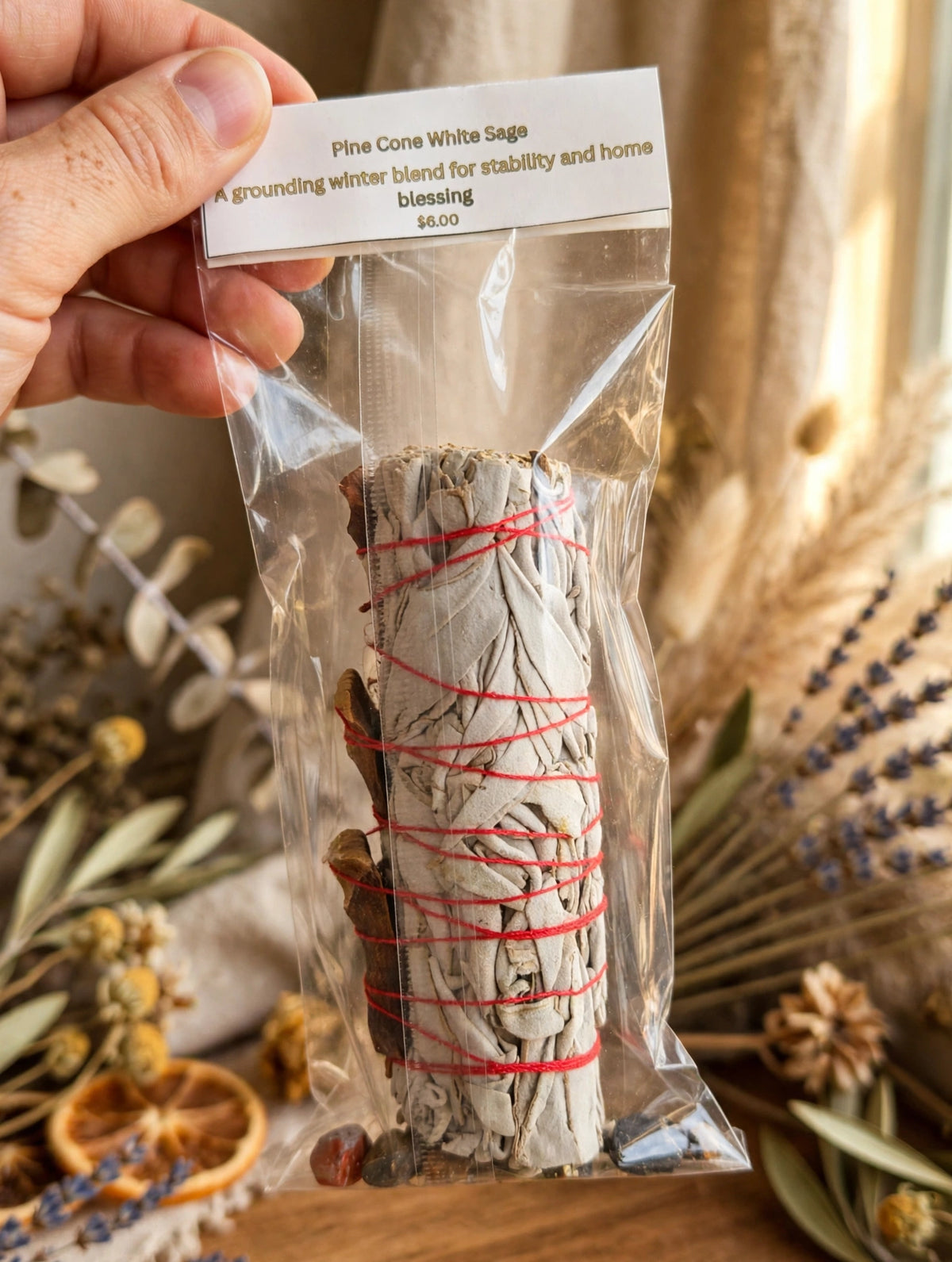 Pine Cone & White Sage