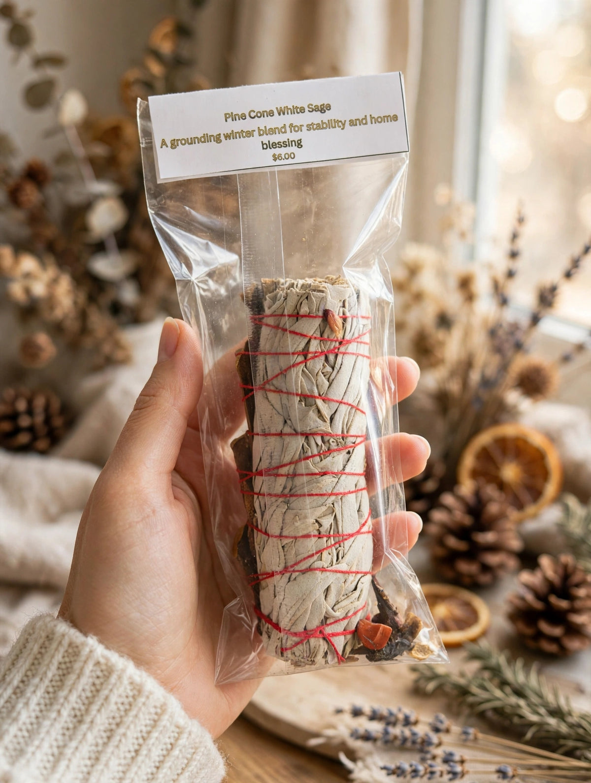 Pine Cone + White Sage