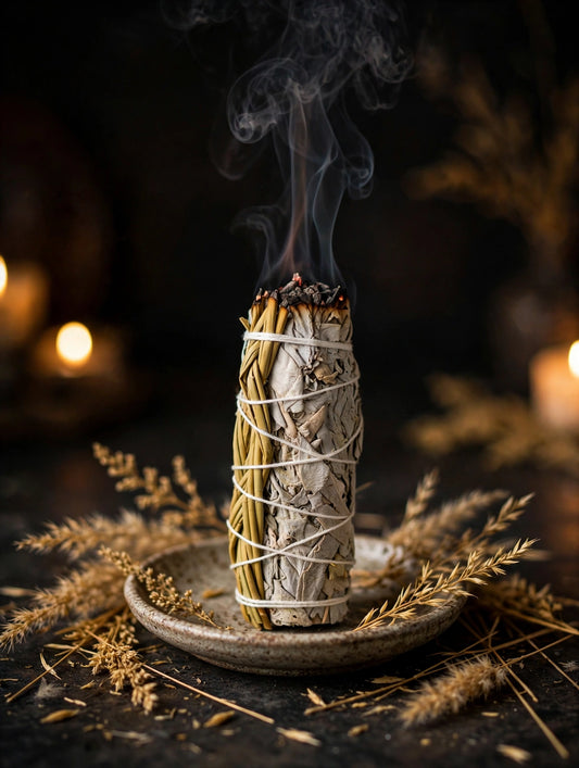 Braided Sweetgrass + White Sage