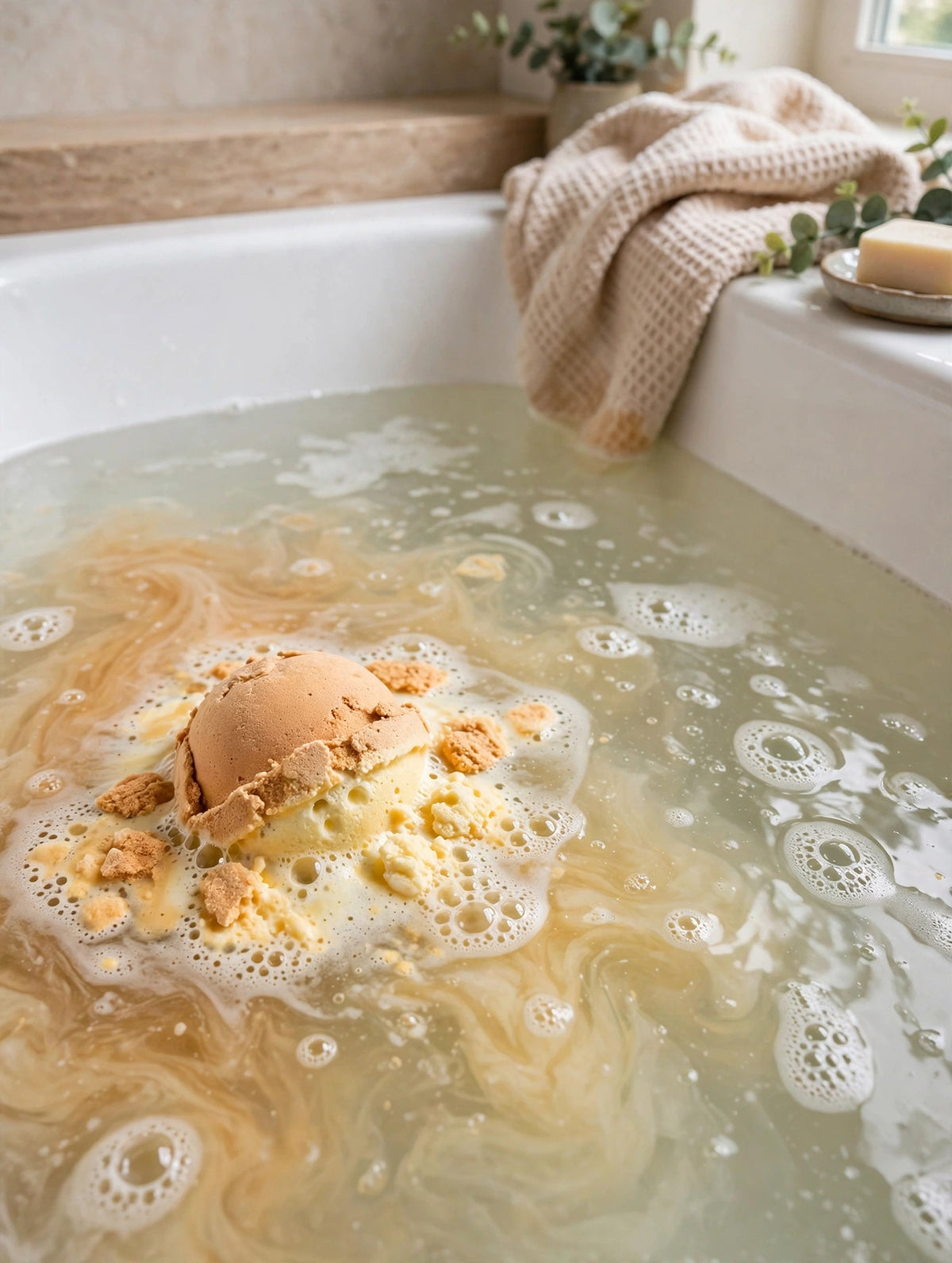 Large Bath Bomb - Oatmeal, Milk & Honey