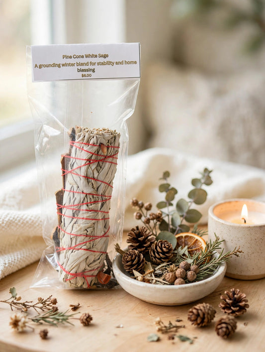Pine Cone + White Sage
