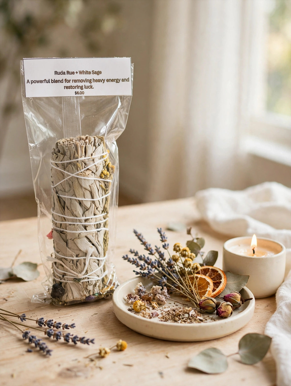 Ruda Rue + White Sage